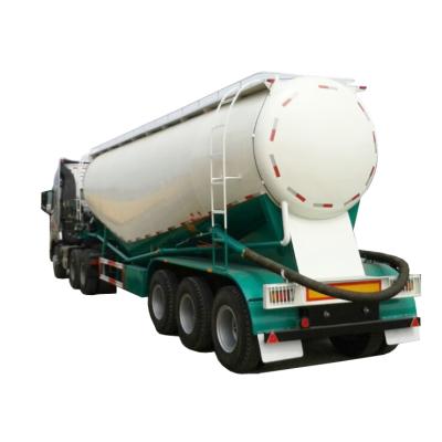 China Truck Trailer Factory Price 3 Axles Banana Shape Powder Transport Silo Tanker Cement Truck Trailer Semi for sale