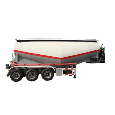 China Bulk Cement Tank Truck Trailer 40t 50t V Type Trailer 3axle Drive Pneumatic Ash Cement Bulker Silo Tanker Powder Truck Semi Trailer For Sale for sale