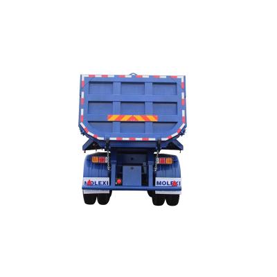 China Hot Sale Hydraulic Cylinder 3 Axle 4 Axle 35 Truck Trailer Dump 40 Cubic Meter U Shape Tipping Tipper Semi Truck Trailer for sale