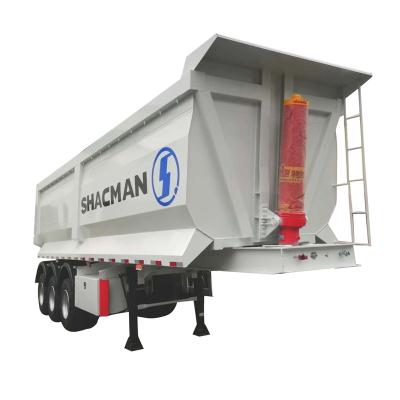 China Truck Trailer Best Selling 80 Tons 3 Axles Hydraulic Mineral Sand Dump Tipping Semi Truck Cargo Trailer for sale