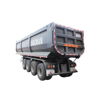 China Cubic Meter Tipper Semi Truck Tipping Trailer Truck Trailer Rear Dump Trailer 3 Axles 40 Cubic Meter MOLEXI For Sale for sale