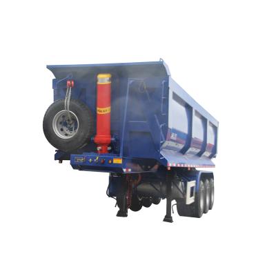 China Truck Trailer Molexi Tri Axle 60 Ton Gravel Coal Transport Rear Tipper Dump Dumper Semi Truck Trailer for sale