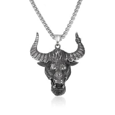 China Fashionable Wholesale Custom Vintage Animal Mens Accessories Stainless Steel Gothic Jewelry Men Pendant for sale