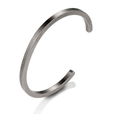 China Vintage Marlary Minimalist 316 Stainless Steel Bracelet For Women Men Empty Cuff Bangle Bracelet for sale