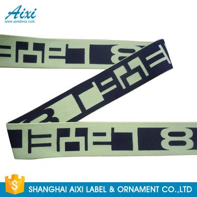 China Elastischer DruckBund 20MM - 50MM Jacquardwebstuhl-elastischer Bund für Unterwäsche/nichts zu verkaufen