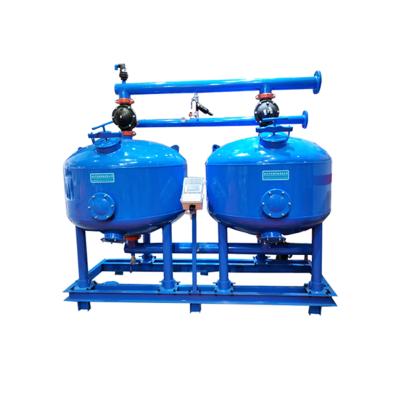 China Factory Sand Media Filtration System PLC Shallow Automatic Sand Filter Controller for sale