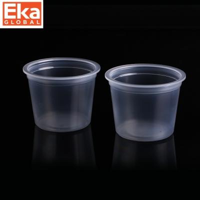 China 6.6oz Evoh Disposable High Barrier Food Grade PP Sauce Plastic Cups With Disposable Lid for sale