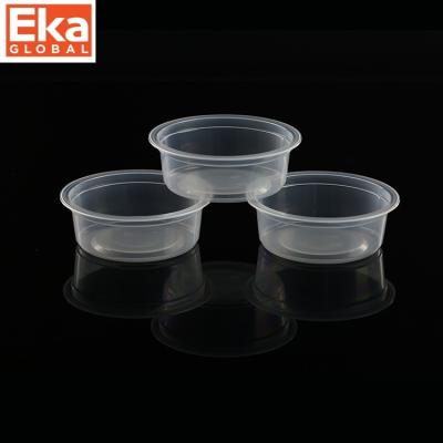 China 3.7oz/109ml Polypropylene Disposable High Barrier Production Line evoh mini dessert halal cups fruit car disposable plastic jelly cup for sale