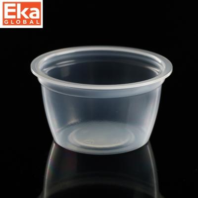 China 3.7 oz Evoh High Barrier Juice Fresh Cup Pet Deli Multilayer Plastic Container With Dome Lid for sale