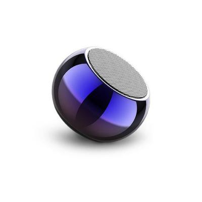 China Wireless Colorful 3D Mini Electroplating Round Steel Cannon BT Speakers Support U Disk M3 Radio Subwoofer for sale