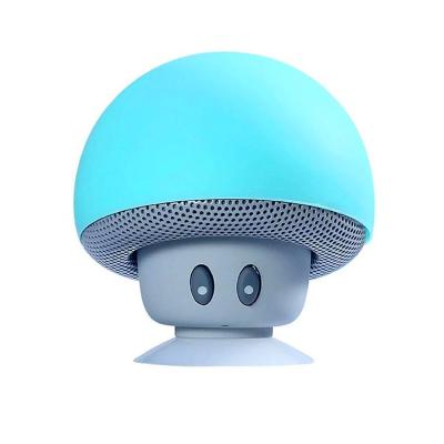 China No Mushroom Cute Portable Mini Sucker Waterproof Wireless Speaker for sale