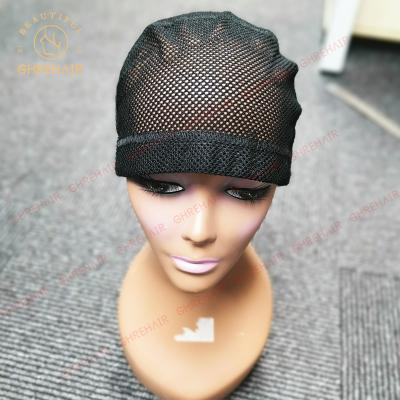 China For Home Use Ghrehair Private Label Black Color Breathable Naked Stocking Wig Mesh Caps For Making Wigs for sale