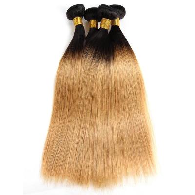 China New Fashion T1B/613Color Ghrehair Hair Straight Wave Hair Extensions 100% Natural Hair Bundles For Women for sale