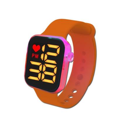 China Automatic New Products Hot Rainbow Light Wristband Electronic Date Watch for sale