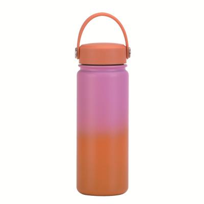 China Portable 304 Stainless Steel Double Wall Pot Space Sports Travel Gradient Tumblers Viable Outdoor Thermos Flask Insulated Water Bottle for sale