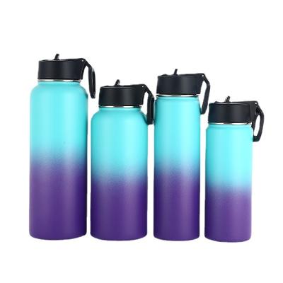 China Sustainable Wide Mouth Straw Lid - Reusable Stainless Steel Water Bottle - Vacuum Insulated, Dishwasher Safe, BPA Free, Non-Toxic for sale