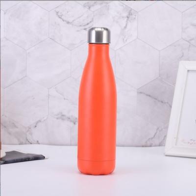 China Wholesale 17oz Viable Insulated Stainless Steel Sports Water Bottle Vacuum Flask With Single String Handle Lid Cola Bottles for sale