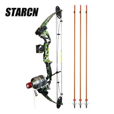 China Adult Compound Bow Shooting Fish Camouflage Hunting Bow 45lbs Compound Bow For Sale for sale