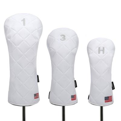 China Driver / Fairway / Hybrid Custom Design Polyester Golf Driver Club Covers Head Cover for sale