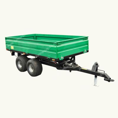 China Double Axle Trailer Hydraulic Dump Trailer, Offroad Farm Trailer In Agriculture, Double Axle Trailer for sale