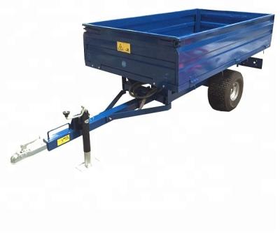 China Farm Trailer 2Wheel Hydraulic Dump Trailer Offroad Use , Towing Behind Tractors Trailer , Farm Trailer for sale