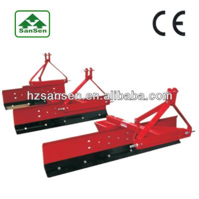 China Farm land leveler 3 point tractor grader blade 1800mm working width; farm land leveler scraper blade for sale