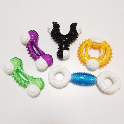 China New Viable TPR With Nylon Dog Pet Dental Chew Toy Dog for sale