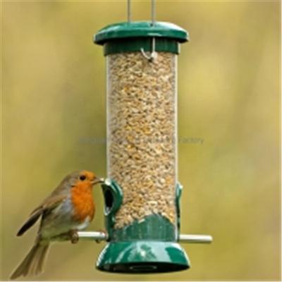 China Sustainable Outdoor Garden Plastic Birdseed Hanging Feeder for sale