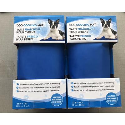 China Sustainable Gel Dog Cool Mat Pet Ice Mat Dog Cooling Pad for sale