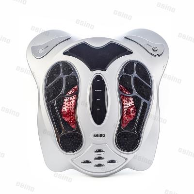 China Ten Unit CE Infrared DIX Blood Circulation Low Frequency Foot Massager With Electrode Paster EMS Massager for sale