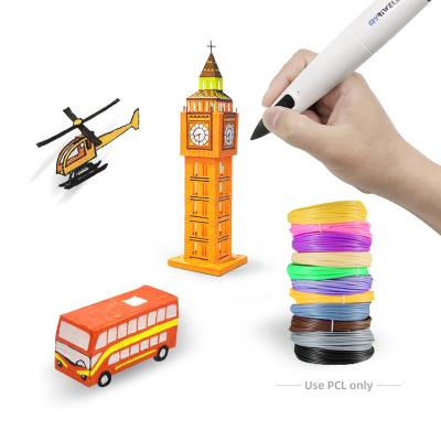 China Work with pcl filament educational toy 3d printing diy pen with lcd screen 3d pen pcl with usb cable for sale