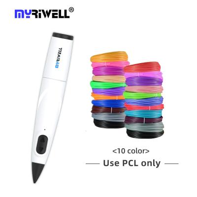 China Work with pcl filament myriwell RP300B 3d pen with cheap price and good quality low temperature pcl 3d pen for kids for sale