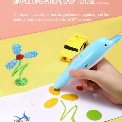 China Low temperature safe for kids 3d printing pen with display fit for pcl 3d pen fills wirelessly with built-in battery 3d pen for sale