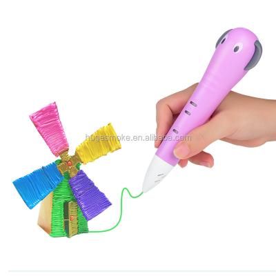 China Education 3D Printing Pen P65 Elephant Shape 3d Pen Children Handsome Low Temperature Drawing Pen for sale