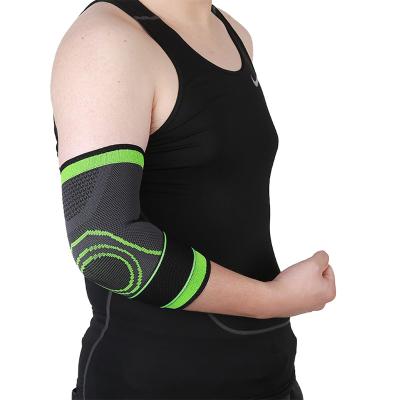 China Supply Sports Pad Wholesale Custom Logo Nylon Tennis Elbow Compression Sleeve Pads Elbow Support Sports for sale