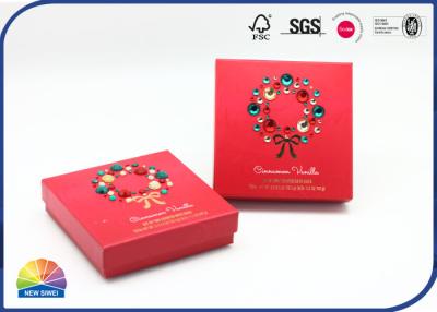 中国 アクリルのクリスマスの間ダイヤモンドによって飾られるペーパー ギフト用の箱の金ぱく押しCMYK 販売のため