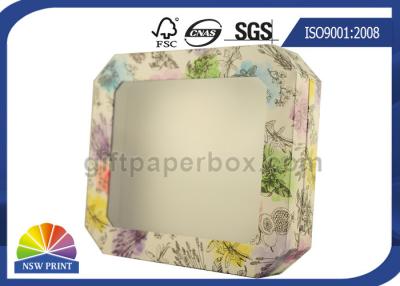 China Detachable Lid Custom Printing Rigid Gift Box With Clear PVC Window OEM / ODM for sale