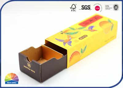 China Printed Corrugated Paper Sliding Drawer Box Biscuits Gift Package for sale