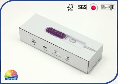 China Rectangle E Flute Corrugated Boxes For Hair Curler Straightener for sale