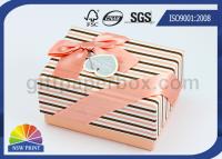 Cina Scatola di carta adorabile di rosa riutilizzabile della copertina rigida di modo con i divisori dentro, contenitori di regalo di nozze in vendita