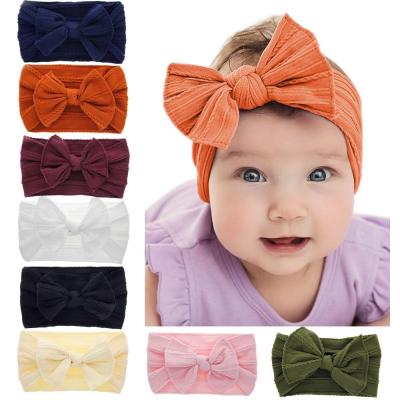 China Children's headbandgirl children's bow hair accessories nylon fabric headband infant costume accessories large for sale