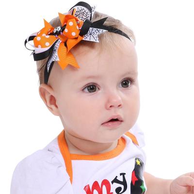 China Cloth Bow Holloween Baby Kid Headband Tied Infant Baby Headwear Kids Baby Hair Accessories for sale