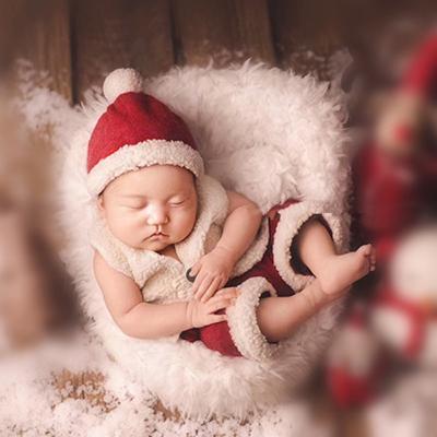 China 3pcs Breathable Infant Baby Boy Christmas Outfits Christmas Santa Vest Pants +Hat Kids Baby Outfits for sale