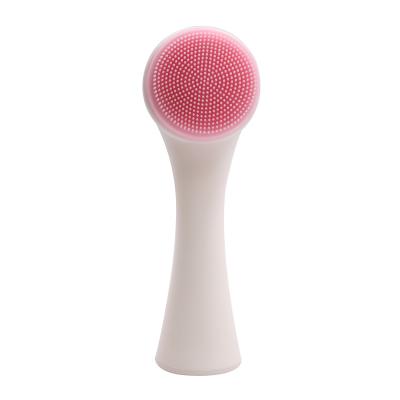 China Super Soft 3D Double Face Silicone Brush Manual Brush Deep Cleansing Deep Cleansing Cleaning Brush for sale