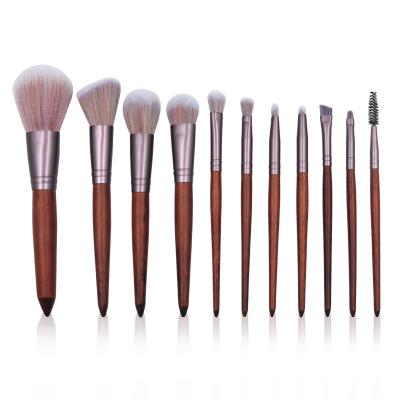 China Wholesale Face Foundation Makeup Brush Wood Concealer Brush Brush Handle Makeup Wood Concealer Brush for sale