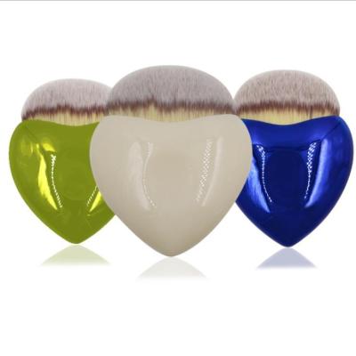 China Fan Brush New Design Heart Shape Base Brush Simple Makeup Brush Custom for sale