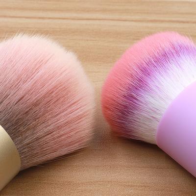 China Flat Brush Small Kabuki Brush Synthetic Hair Blush Loose Single Makeup Brush Powder Makeup Brushes for sale