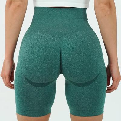 China 2021 Women High Waist Breathable Seamless Yoga Gym Breathable High Butt Shorts CRAC! slot ! for sale