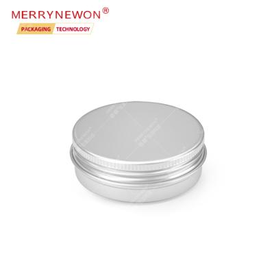 China Cosmetic aluminum metal tin cans with lids wholesale reclycled aluminum packaging jar for cosmetic cream 30ml 30g 1oz lip balm for sale