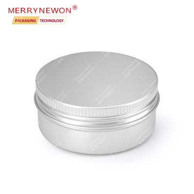 China Cosmetic Round Metal Aluminum Jars With Lid Portable Food Grade Packaging Container Aluminum Tin Can 150ml for sale